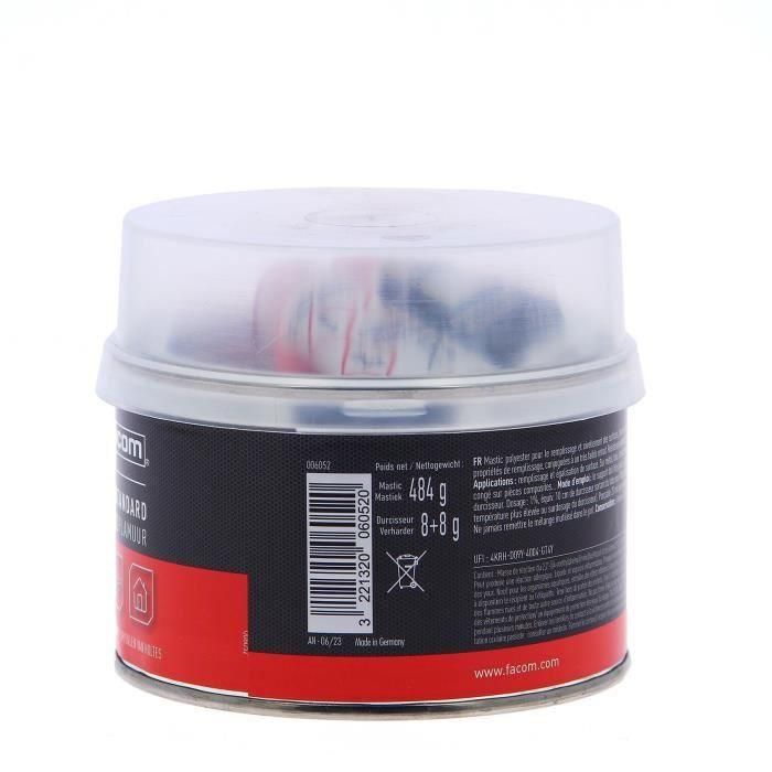 FACOM Masilla de poliéster estándar - Relleno Nivelador 500 g 3