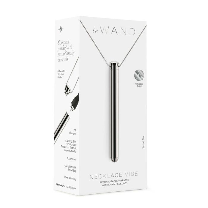 Bala Vibradora Le Wand Necklace Colgante Plateado Bala Vibradora Le Wand Necklace Colgante Plateado