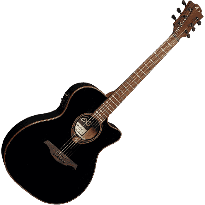 Guitarra Acústica Lâg Auditorium Slim Cutaway Tramontane 118 A/E - Negra 2 Guitarra Acústica Lâg Auditorium Slim Cutaway Tramontane 118 A/E - Negra 2