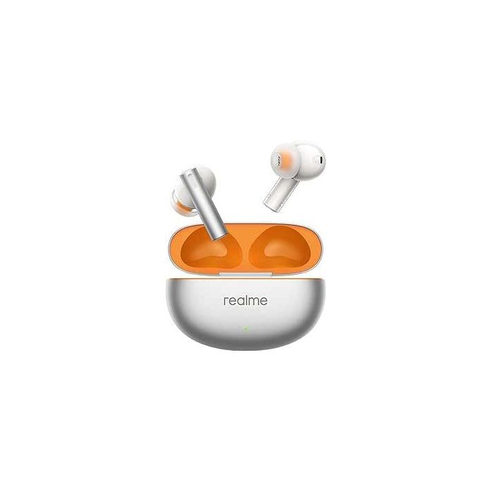 Realme Buds Air6 Flame Silver - Auriculares Inalámbricos con ANC 50dB, Bluetooth 5.3, hasta 40h de reproducción, Plata - 130070130620 Realme Buds Air6 Flame Silver - Auriculares Inalámbricos con ANC 50dB, Bluetooth 5.3, hasta 40h de reproducción, Plata - 130070130620