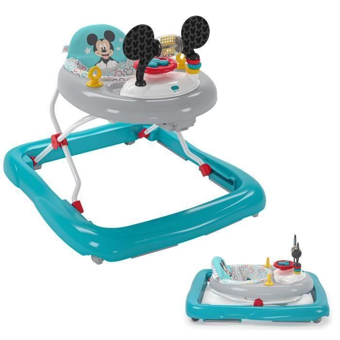 Disney Baby Andador Mickey Stars Plegable con Centro de Actividades, Luces y Sonidos, 3 Posiciones - +6 Meses Multicolor