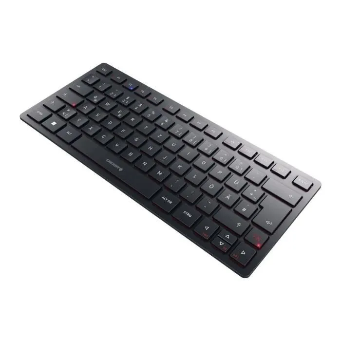 Cherry KW 9200 MINI Teclado Compacto Inalambrico 2.4GHz, Bluetooth 5.0 y con Cable Recargable Negro 4