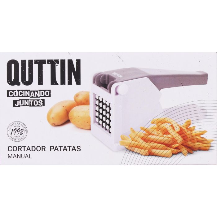 Quttin Cortador de Patatas - Utensilio de Cocina Manual para Hacer Patatas Fritas Caseras, 27.1 x 10.3 x 14.5 cm (6 Unidades) 1 Quttin Cortador de Patatas - Utensilio de Cocina Manual para Hacer Patatas Fritas Caseras, 27.1 x 10.3 x 14.5 cm (6 Unidades) 1