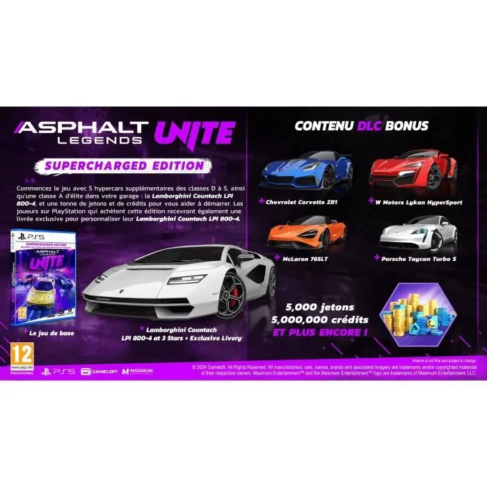 Just For Games Asphalt Legends Unite Edición Sobrealimentada - Juego de PS5 1