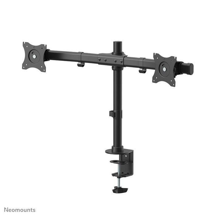 Neomounts FPMA-DCB100DBLACK Soporte de Escritorio Doble para 2 Monitores 10-27" hasta 10kg por Pantalla, Inclinable y Giratorio, Negro 5