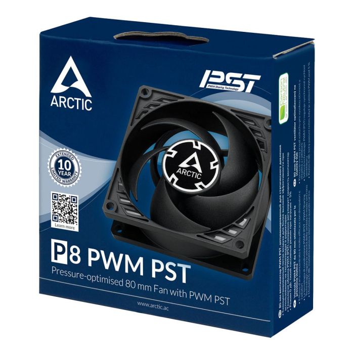 ARCTIC ACFAN00150A Ventilador 8cm P8 PWM PST Negro 5 ARCTIC ACFAN00150A Ventilador 8cm P8 PWM PST Negro 5