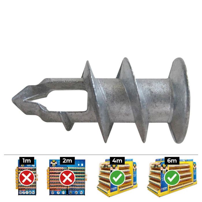 Celo Taco metálico placa yeso Ø4-5x37mm din gkdz - Caja 100 unid