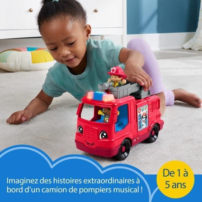 Fisher-Price-Little People-Camión de bomberos versión multilingüe HYR88 3 Fisher-Price-Little People-Camión de bomberos versión multilingüe HYR88 3