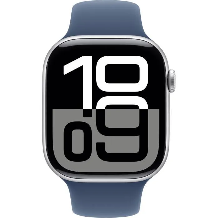 Apple Watch Series 10 GPS - Caja de aluminio plateada - Correa deportiva vaquera - 46 mm 1 Apple Watch Series 10 GPS - Caja de aluminio plateada - Correa deportiva vaquera - 46 mm 1