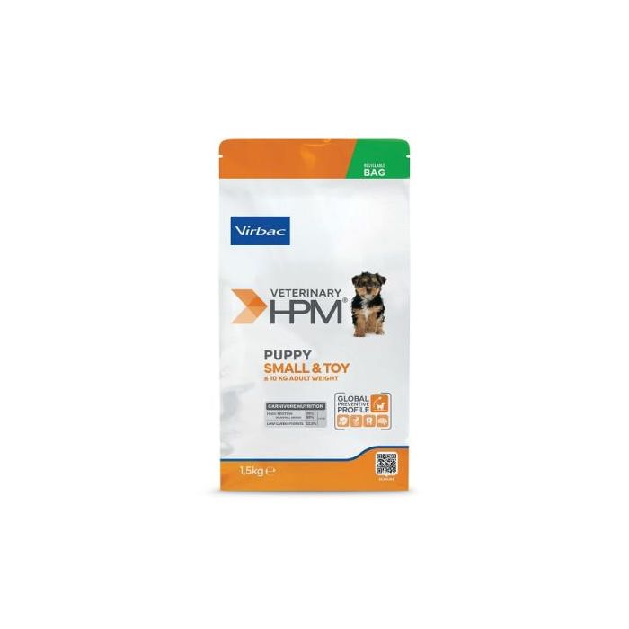 Virbac Hpm Canine Puppy Small & Toy Pienso para Cachorros de Raza Pequeña y Toy 1,5 kg