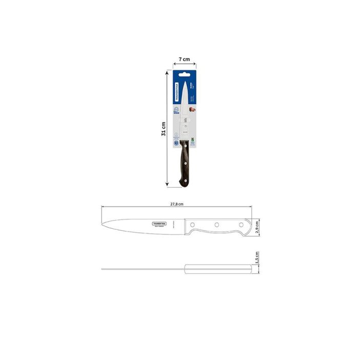 Cuchillo polywood castaño para cocina 15 cm 2