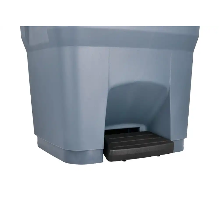 Q-connect Papelera Contenedor con Tapa y Pedal, 30 Litros, Gris, 395x395x420 mm 3