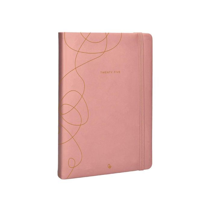 Agenda Encuadernada Liderpapel Efira A5 2025 Dia Pagina Color Rosa Nude Papel 70 gr 3