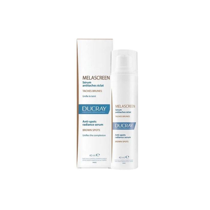 Ducray MELASCREEN Sérum Antimanchas Iluminador Aclarante para Unificar Tono Piel, Luminosidad e Hidratación 24h, 40 ml