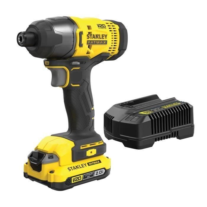 STANLEY FATMAX SFMCF800D1K-QW Atornillador de Impacto V20 18V 165 Nm, 2800 rpm, 3100 cps/min, con LED 1