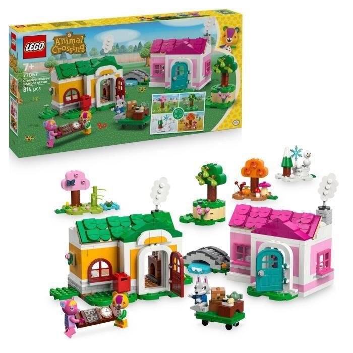Lego 77057 Animal Crossing Casas Creativas: Diversión de Temporada - Juguete de construcción para niños 7+ años