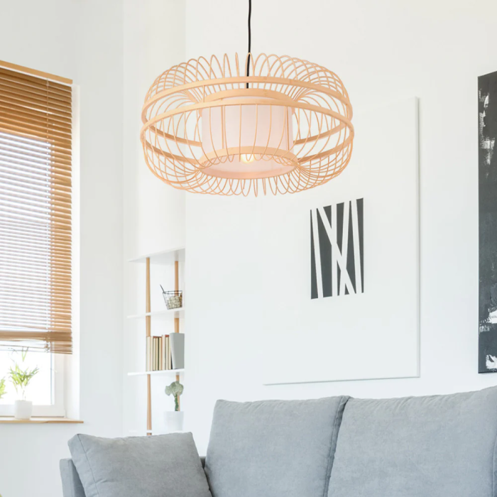 Lámpara Colgante "Burgas" [SKD-P80041] Estilo Natural/Mediterráneo/Boho-Chic Bambú 1