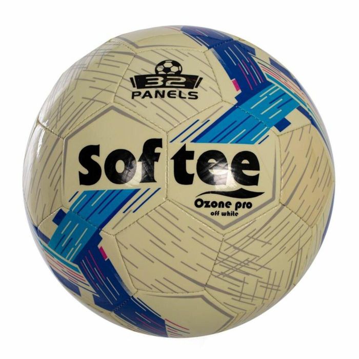 Balón de Fútbol Softee Ozone Pro Dorado Blanco 11 Balón de Fútbol Softee Ozone Pro Dorado Blanco 11
