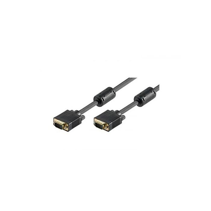 Ewent EW-110102-020-N-P Cable VGA 1.8 m VGA (D-Sub) Macho a Macho Negro