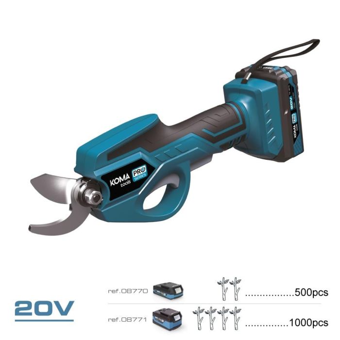 Kit tijera poda 20 v con batería y cargador 1 Kit tijera poda 20 v con batería y cargador 1