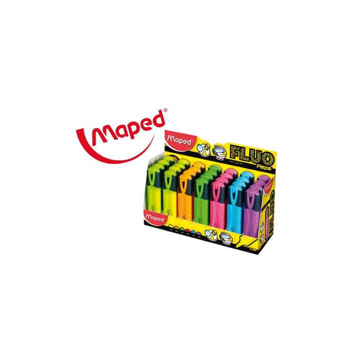 Rotulador Maped Fluo Peps Classic Expositor De 28 Unidades Colores Surtidos