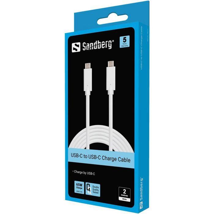 Sandberg USB-C Charge Cable 2M, 65W 1 Sandberg USB-C Charge Cable 2M, 65W 1