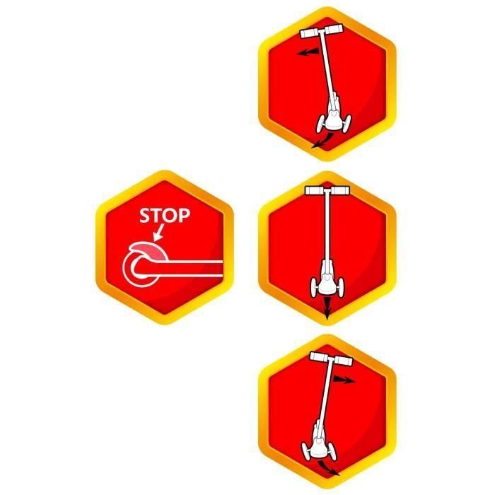 Paw Patrol PA450045 Patinete infantil 3 ruedas con dirección inclinable, freno de pie, ABEC 5, plataforma antideslizante, 3-50kg 2