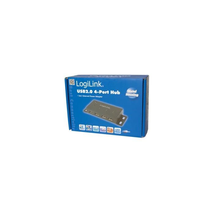 LogiLink UA0141A USB 2.0 HUB 4-Port 4xUSB 2.0 montierbar 1