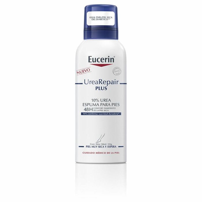 Eucerin UREAREPAIR PLUS 10% Espuma Pies para Piel Seca y Muy Seca, 150 ml
