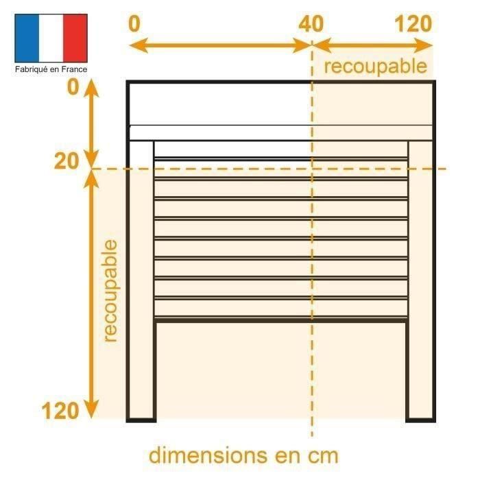 Persiana enrollable - PVC - Correa manual - L 100 x H 120 cm 1