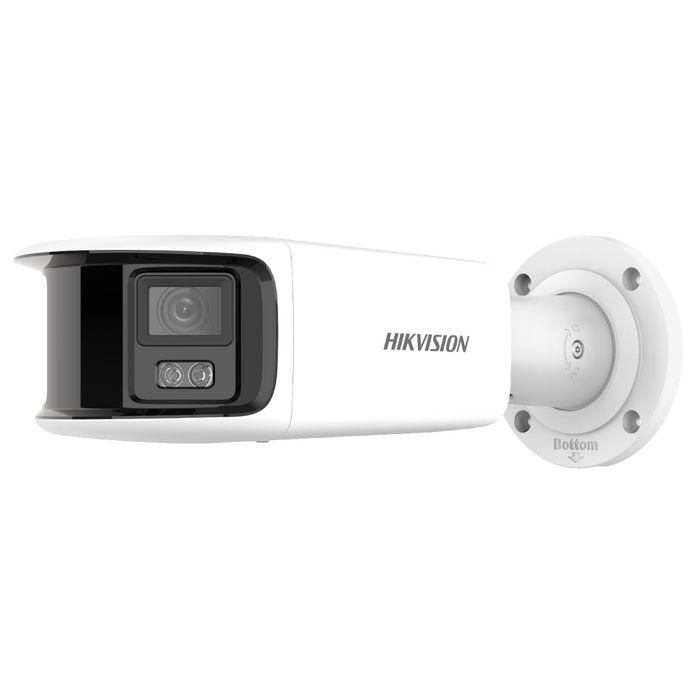 Hikvision Cámara IP Bullet 8MP 4K Panoramic ColorVu 4mm WDR H.265+ IP67 Audio Alarma Micro Luz Blanca 40m PoE