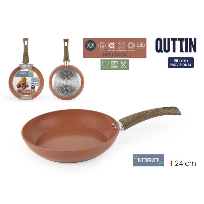 Sartén 24 cm aluminio forjado inducción Tuttifrutti Quttin - Inde (6 Unidades) Sartén 24 cm aluminio forjado inducción Tuttifrutti Quttin - Inde (6 Unidades)