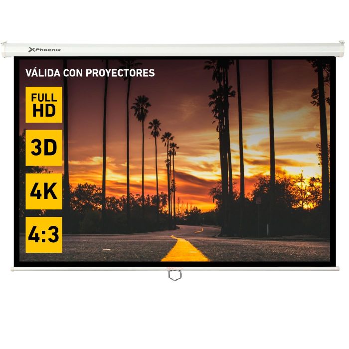Pantalla Manual Videoproyector Pared Y Techo Pantalla Manual Videoproyector Pared Y Techo