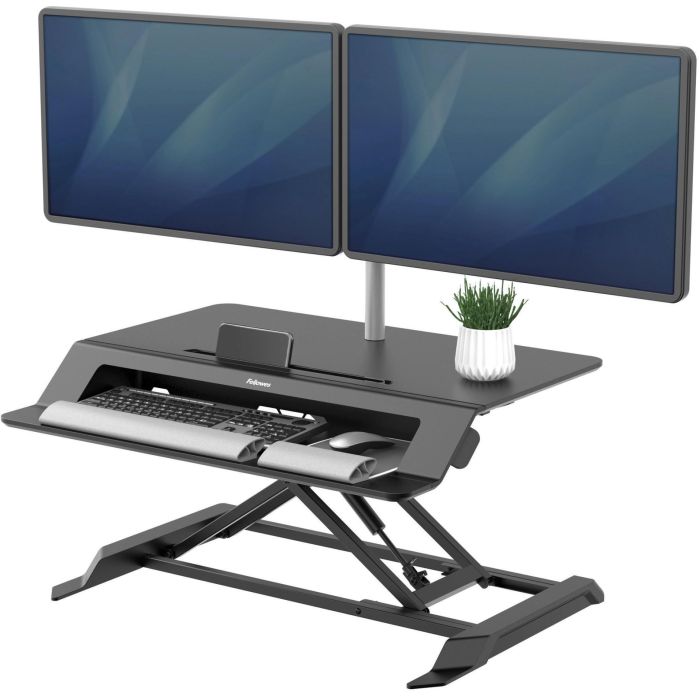 Fellowes LOTUS LT Sitz-Steh-Workstation Schwarz 1 Fellowes LOTUS LT Sitz-Steh-Workstation Schwarz 1