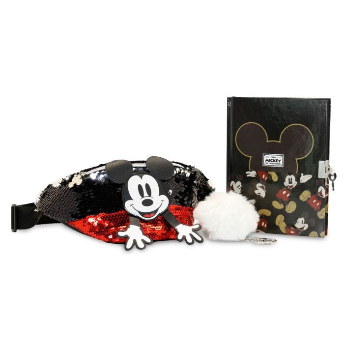 Pack con Riñonera + Complemento Shy Disney Mickey Mouse Rojo 2