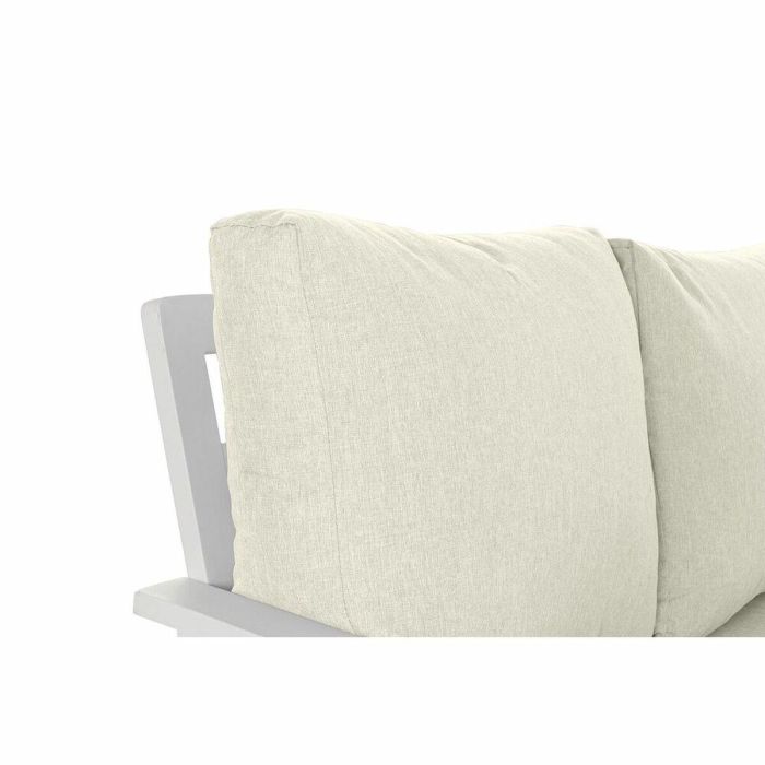 Sofa Terraza Y Jardin DKD Home Decor Blanco Beige 212 x 86 x 212 cm Set de 4 2