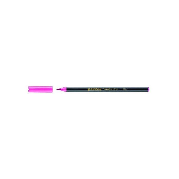 Rotulador Fibra Edding 1340 Brushpen Rosa (Set de 10)