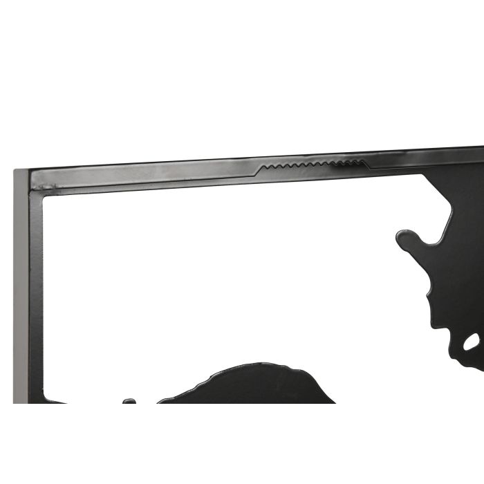 DKD Home Decor Decoracion Pared Vintage Negro Metal Set de 3 (2 Unidades) 2 x 60 x 90 cm 2