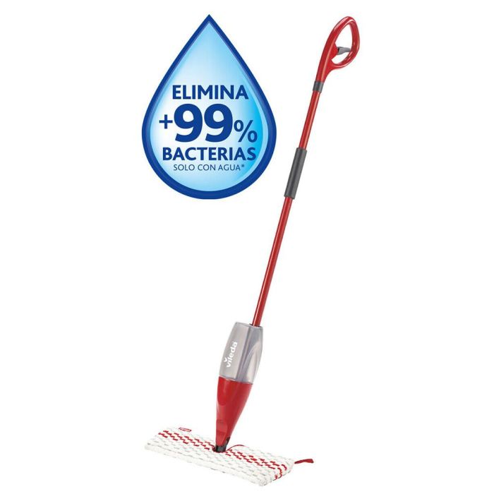 Vileda Sistema de Fregado 1-2 Spray Max, Fregado Rápido sin Cubo, Elimina +99% Bacterias, Depósito 600ml, Cabezal Giratorio 180° 0 Vileda Sistema de Fregado 1-2 Spray Max, Fregado Rápido sin Cubo, Elimina +99% Bacterias, Depósito 600ml, Cabezal Giratorio 180° 0