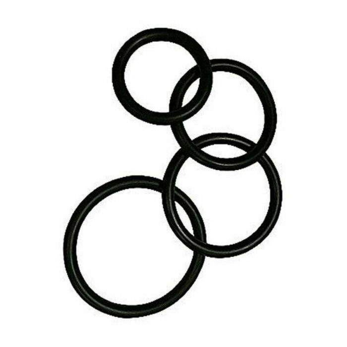 4 Anillos para Pene Sportsheets SS694-01 Negro 10 4 Anillos para Pene Sportsheets SS694-01 Negro 10