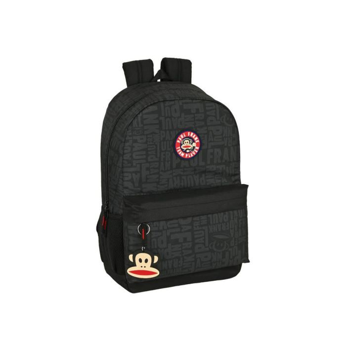 Mochila Escolar Paul Frank Team player Negro 30 x 46 x 14 cm