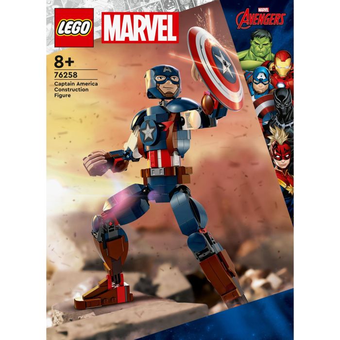 LEGO Capitán América Marvel Super Heroes Figura para Construir 310 Piezas 10 LEGO Capitán América Marvel Super Heroes Figura para Construir 310 Piezas 10