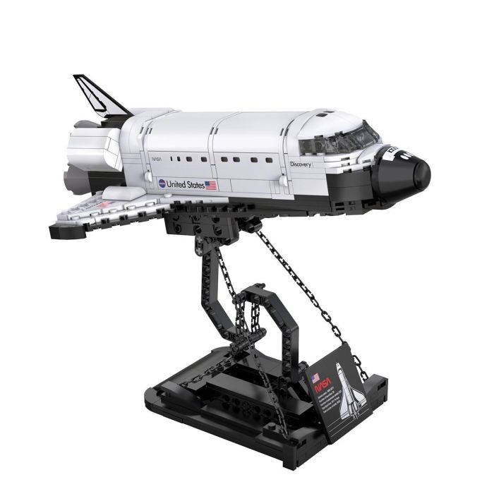 DEQUBE Space Shuttle Discovery C56051W 475 Piezas - NASA Escala 1:320 con Telescopio Hubble (Licencia Oficial) 1 DEQUBE Space Shuttle Discovery C56051W 475 Piezas - NASA Escala 1:320 con Telescopio Hubble (Licencia Oficial) 1