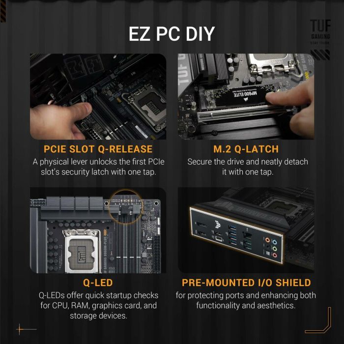 Asus TUF GAMING B860M-PLUS ASU1737712036487 Intel B860 LGA 1851 micro ATX Placa Base 18