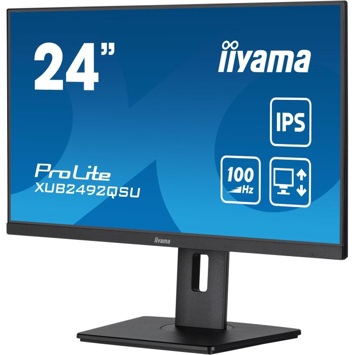 iiyama XUB2492QSU-B1 Monitor 24" WQHD IPS 2560x1440 100Hz 0.5ms HDMI DP USB Altavoces Pivot Negro 3 iiyama XUB2492QSU-B1 Monitor 24" WQHD IPS 2560x1440 100Hz 0.5ms HDMI DP USB Altavoces Pivot Negro 3