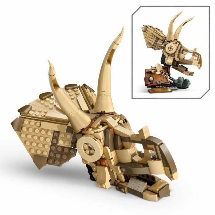 LEGO 76969 Jurassic World Fósiles de Dinosaurios: Cráneo de Triceratops - Set de Construcción para Niños 9 Años 3 LEGO 76969 Jurassic World Fósiles de Dinosaurios: Cráneo de Triceratops - Set de Construcción para Niños 9 Años 3