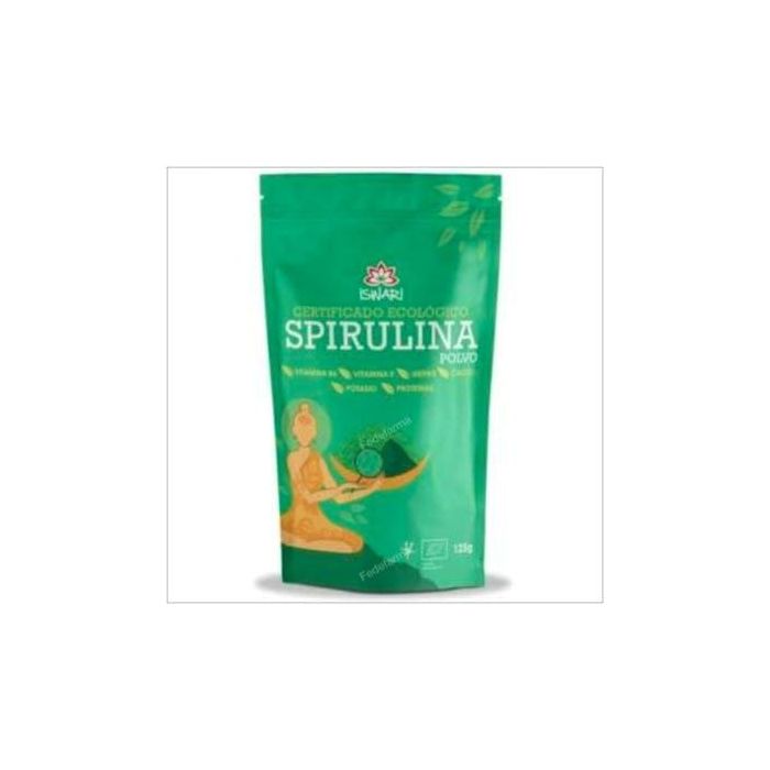 ISWARI Spirulina Superalimento en Polvo 125gr - Desintoxicante Natural Rico en Vitaminas