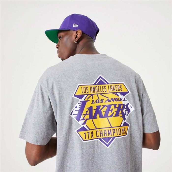 Camiseta de Manga Corta Hombre New Era Championship LA Lakers S 1
