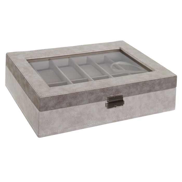 Joyero Tradicional DKD Home Decor Gris Gris Oscuro 20 x 8 x 29.5 cm 2 Joyero Tradicional DKD Home Decor Gris Gris Oscuro 20 x 8 x 29.5 cm 2