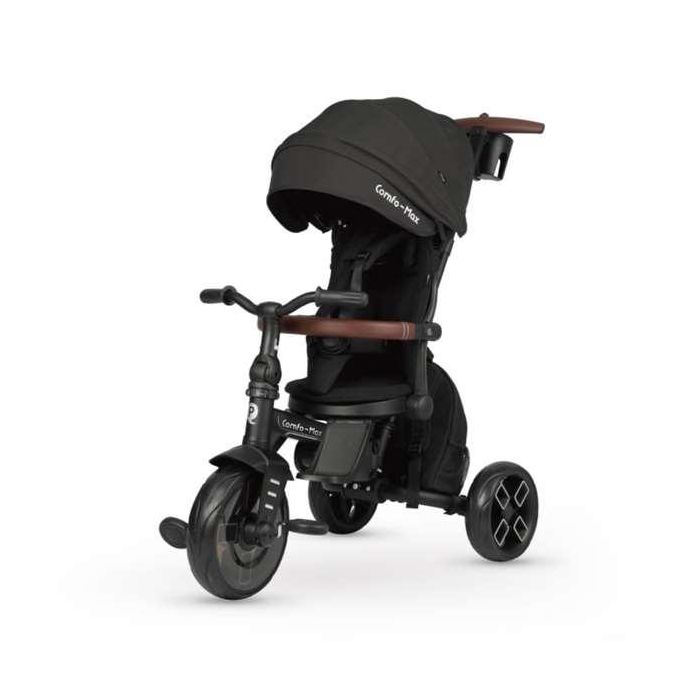 Triciclo comfo max 6 -in-1 plegable en aluminio, ruedas de eva. asiento giratorio 360º, reclinable, máximo comfort negro 0 Triciclo comfo max 6 -in-1 plegable en aluminio, ruedas de eva. asiento giratorio 360º, reclinable, máximo comfort negro 0